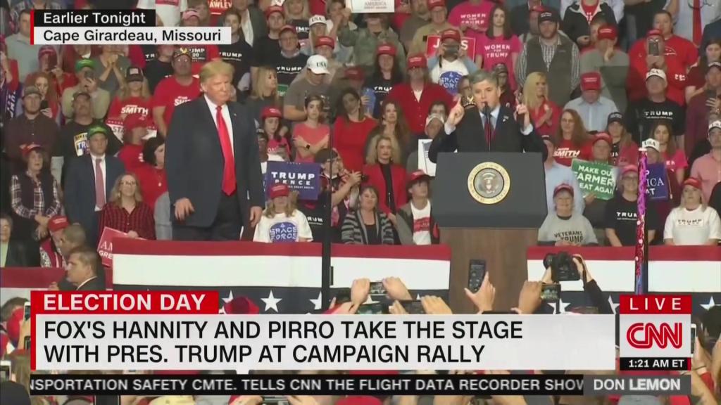 Hannity speaks at Trump rally