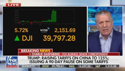 Trump: Raising tariffs on China to 125%; Issuing a 90-day pause on some tariffs