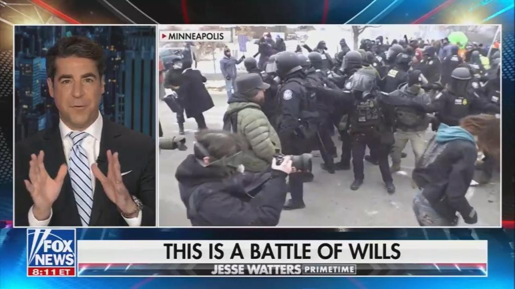 Chyron reads: "This is a battle of wills"