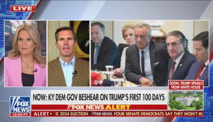 Fox host Martha MacCallum and Gov. Andy Beshear (D-KY)