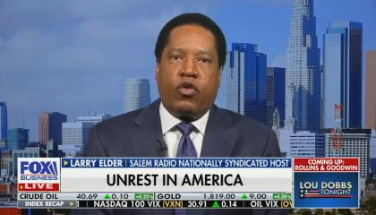 chyron reads: "Unrest in America"