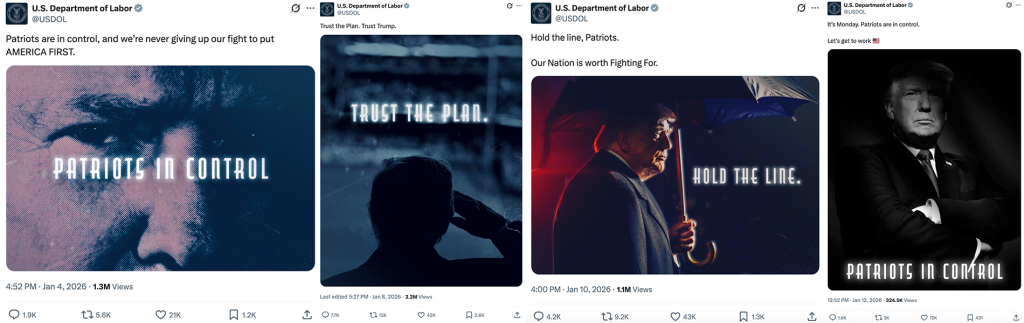 Trump Labor Department posts