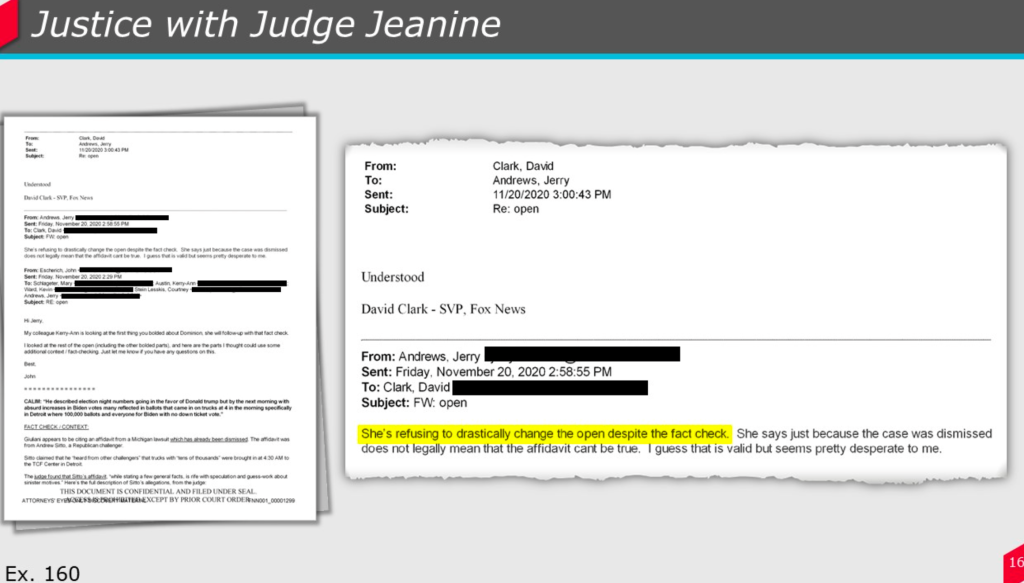 A slide from Dominion's presentation at a March 21, 2023, hearing.