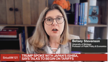 Betsey Stevenson responds to Trump tariff plans