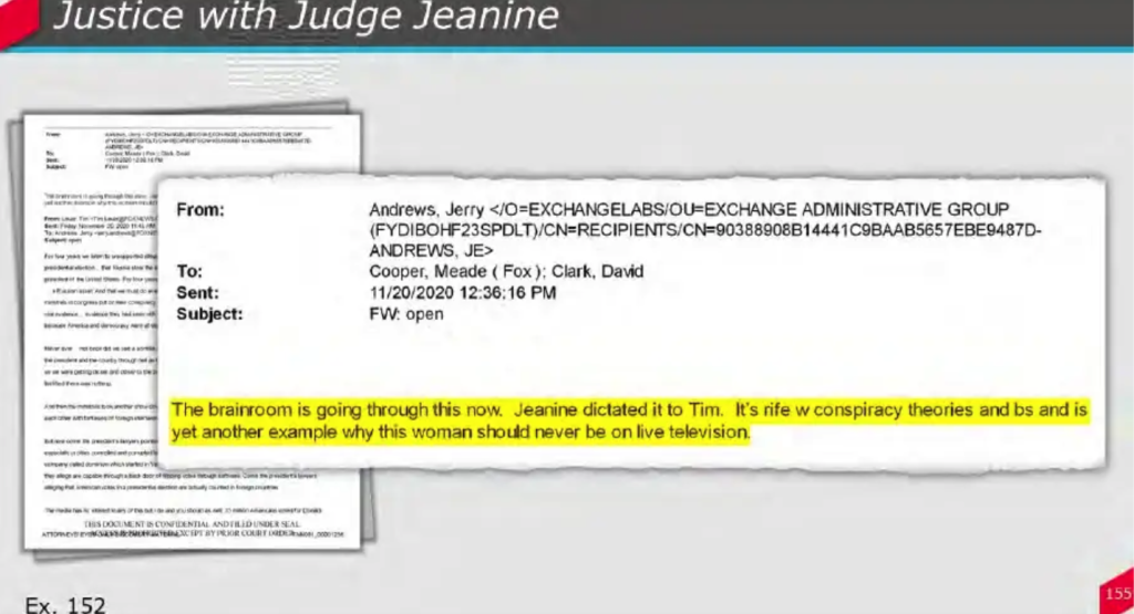 A slide from Dominion's presentation at a March 21, 2023, hearing.