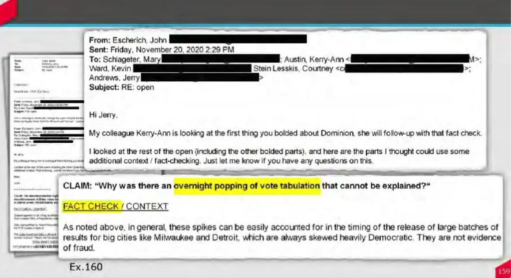 A slide from Dominion's presentation at a March 21, 2023, hearing.