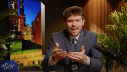 fuentes during episode of America First