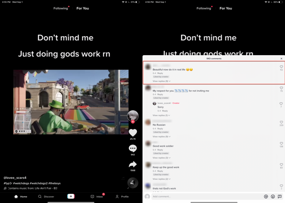 homophobic tiktok video