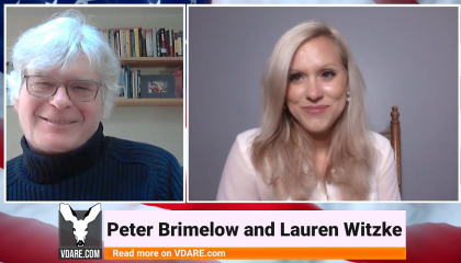 Peter Brimelow and Lauren Witzke